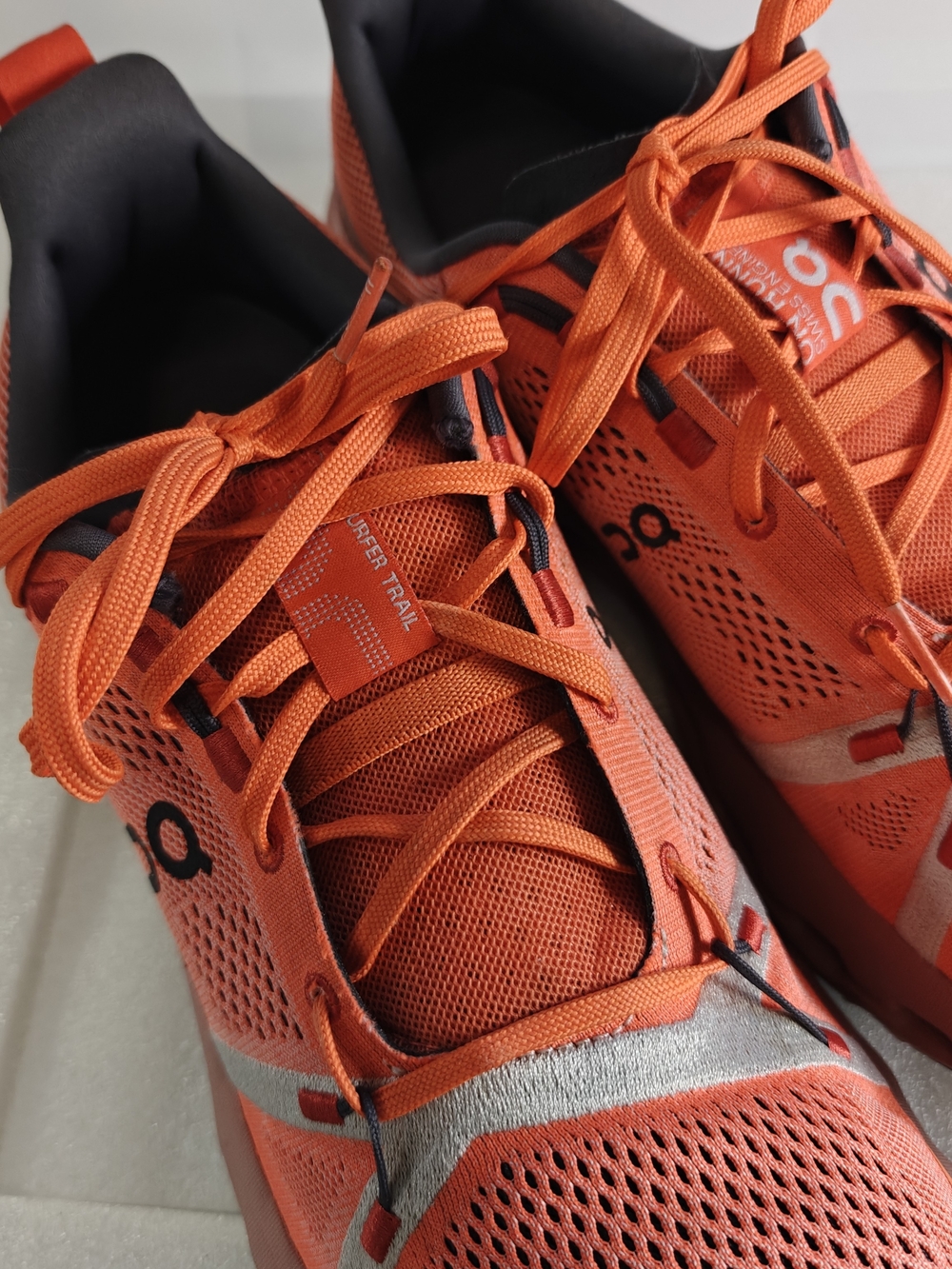 On Running Cloudsurfer Trail Mens Shoes Orange Size 12M Trail Running Sneakers - Picture 7 of 9